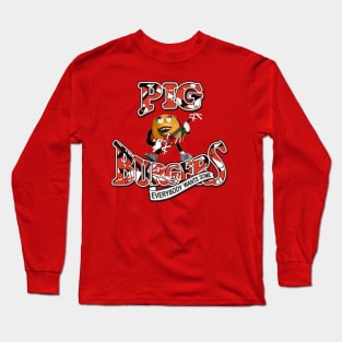 Pig Burgers with Mascot VH-ized! Long Sleeve T-Shirt